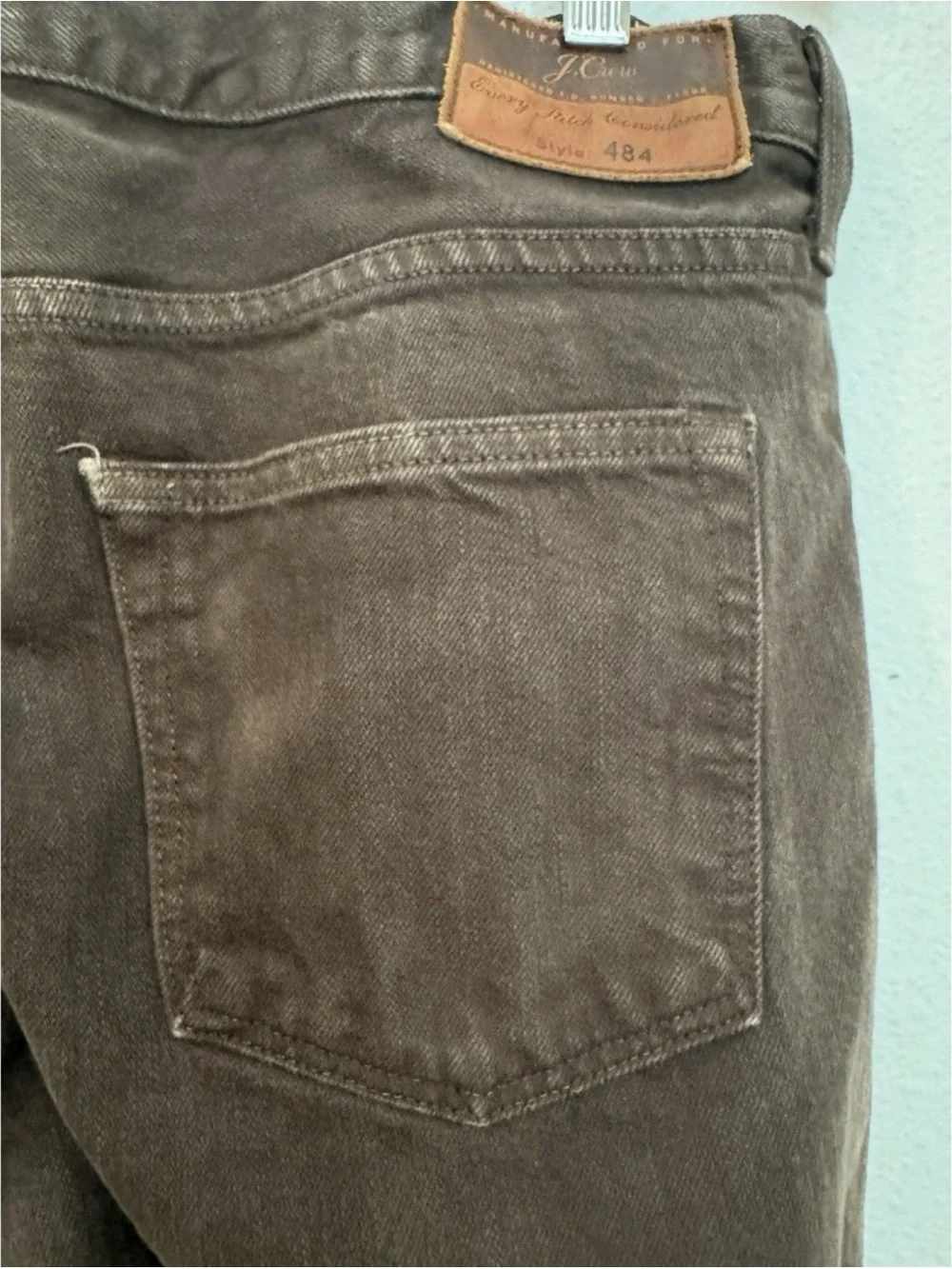 Classic Men's Straight-Leg Pants in Dark Brown